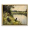 Stupell Industries Boy & Puppy Fishing Floating Frame, design by Arlington Prints